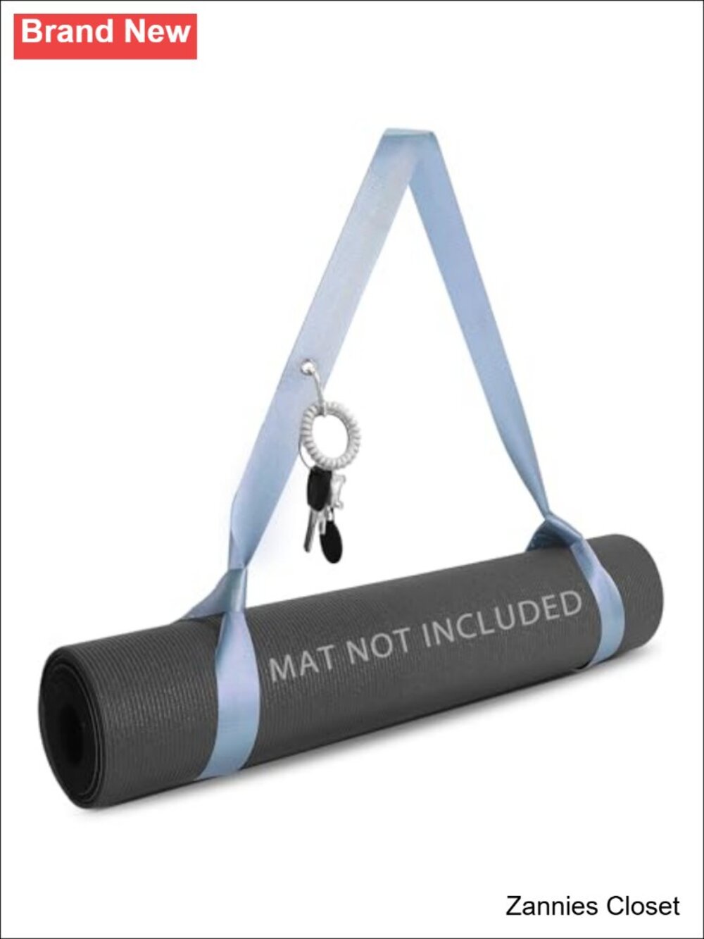 ✨ Adjustable Yoga Mat Strap Carabiner Clip Carrier Polyester